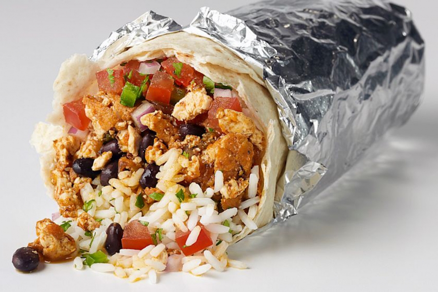 burrito wrapped in foil